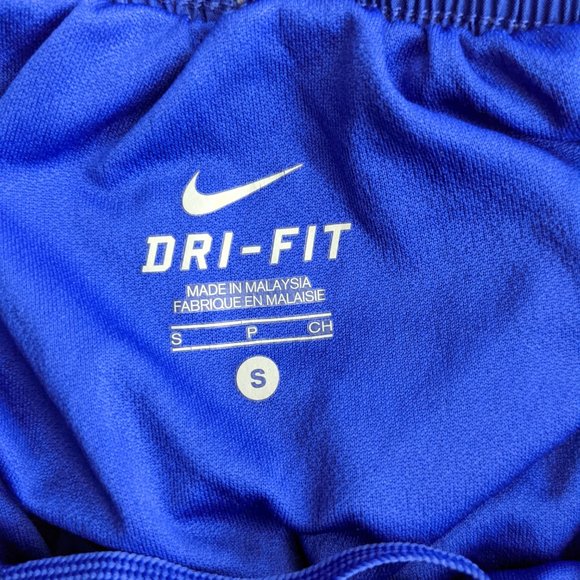 womens nike dri-fit lined shorts size small blue with black & white accent trim - Picture 3 of 3